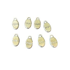 Pewter Word Charms (Set of 8) NWT‎